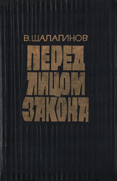 Перед лицом закона - Вениамин Константинович Шалагинов